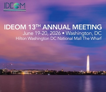 IDEOM 13th Annual Meeting. June 19-20, 2026. Washington, DC.